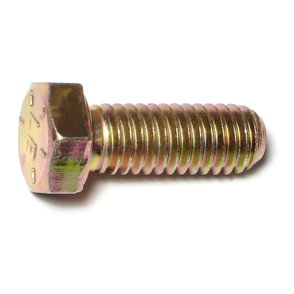 Midwest Fastener Grade 8, 3/8"-16 Hex Head Cap Screw, Zinc Yellow Steel, 1 in L, 8 PK 62882 - main